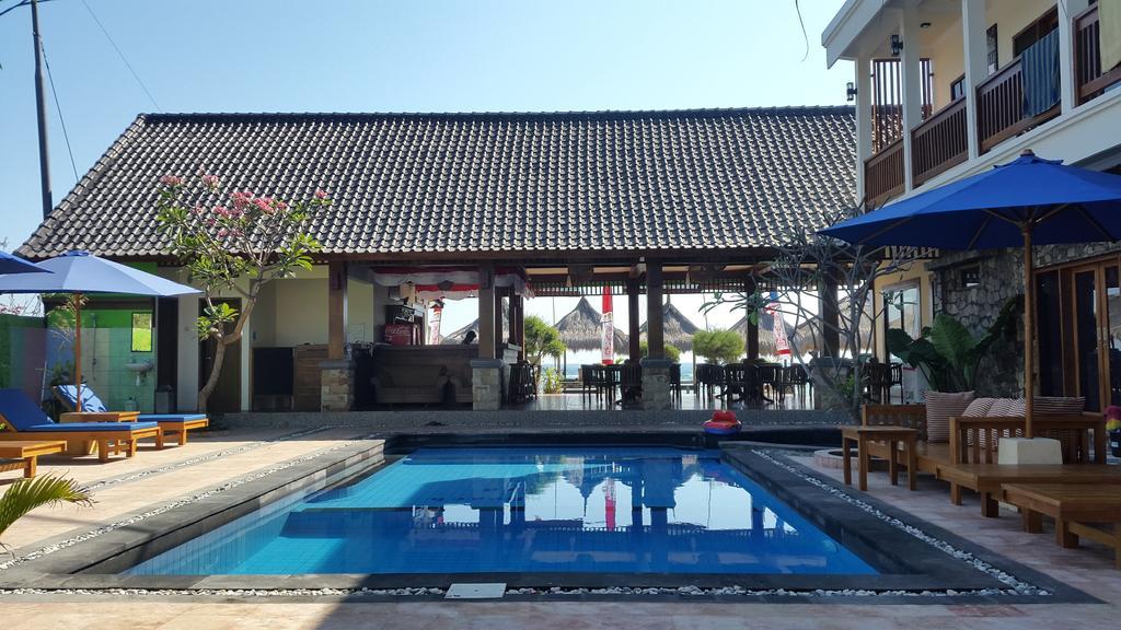 Coral Beach Pizza Cottages Gili Trawangan Exteriér fotografie