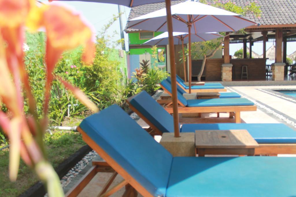 Coral Beach Pizza Cottages Gili Trawangan Exteriér fotografie